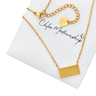 11:11 Angel Number Necklace - Gold